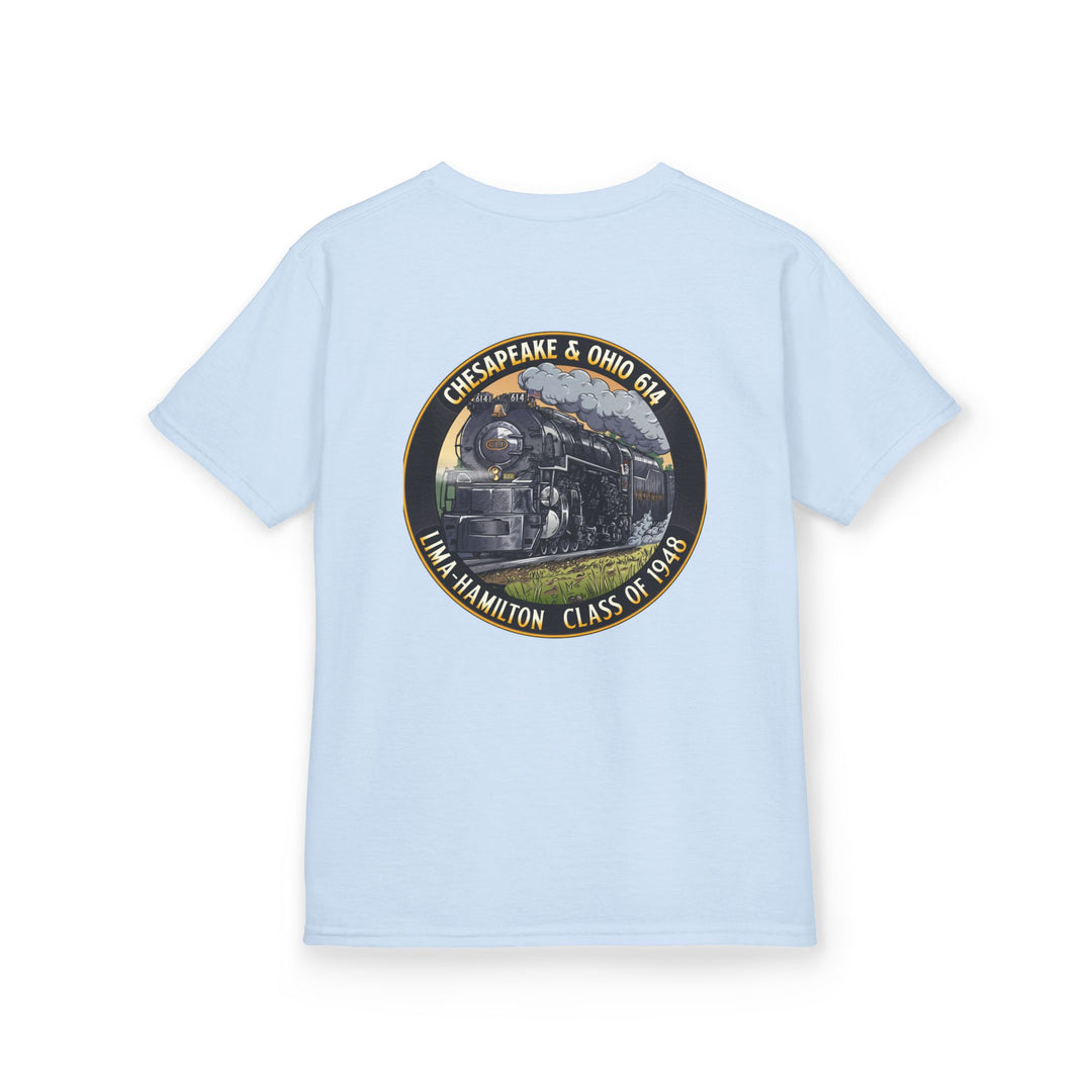 Kids Tee with C&O 614 Number Plate and Custom Artwork