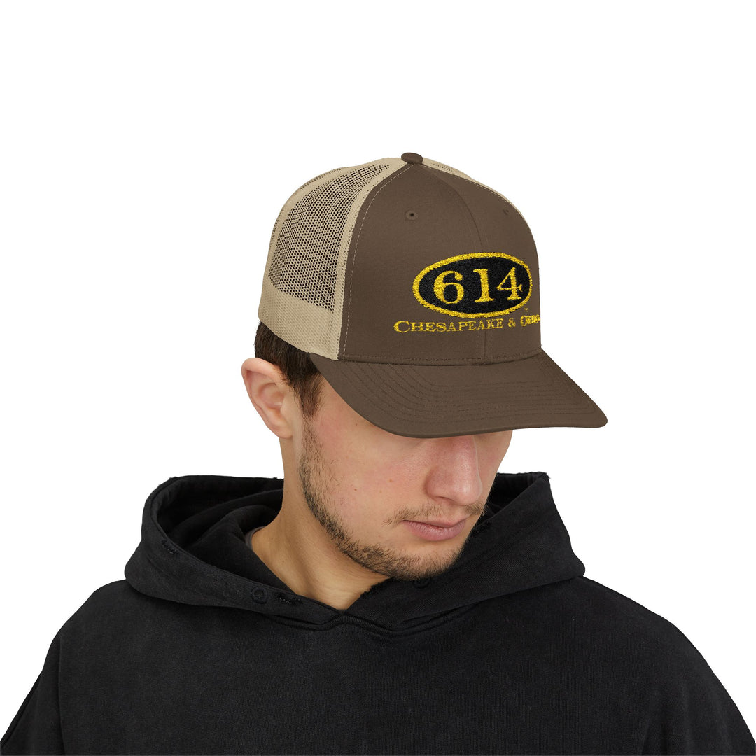 C&O 614 Embroidered Snapback Trucker Cap