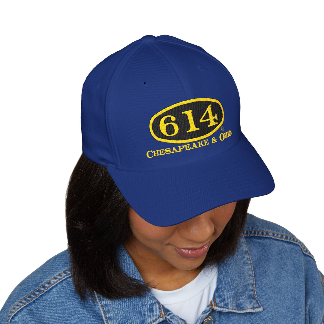 C&O 614 Embroidered Cap — Four-Sided Logo Baseball Hat