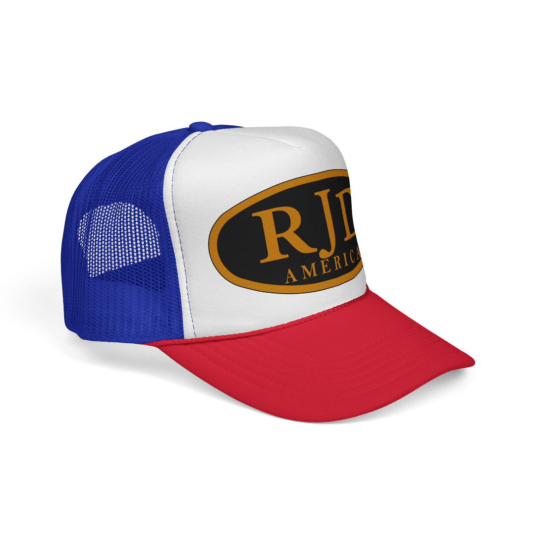 RJD America Retro Oval Logo Mesh Trucker Cap