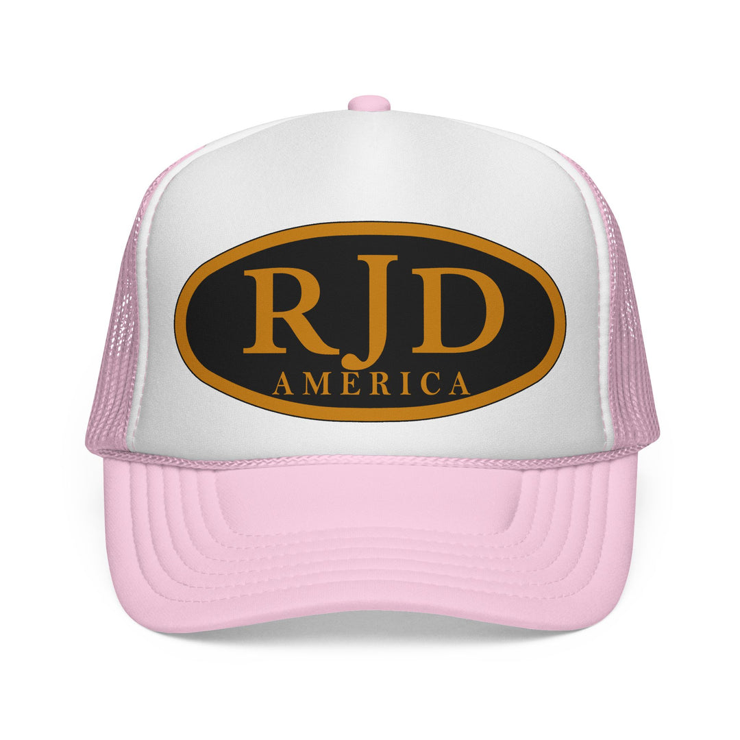 RJD America Retro Oval Logo Mesh Trucker Cap