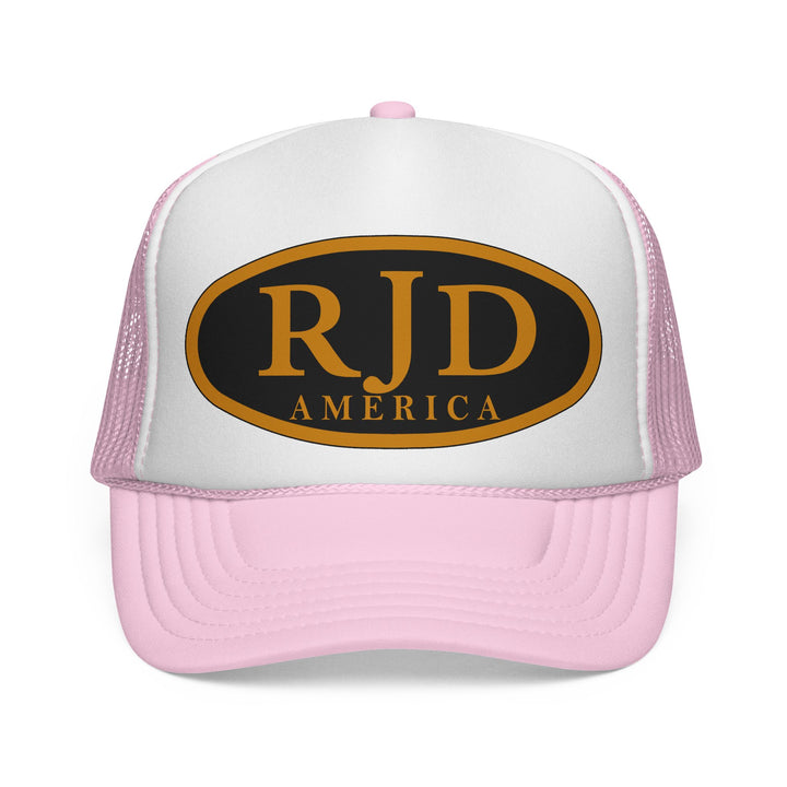 RJD America Retro Oval Logo Mesh Trucker Cap