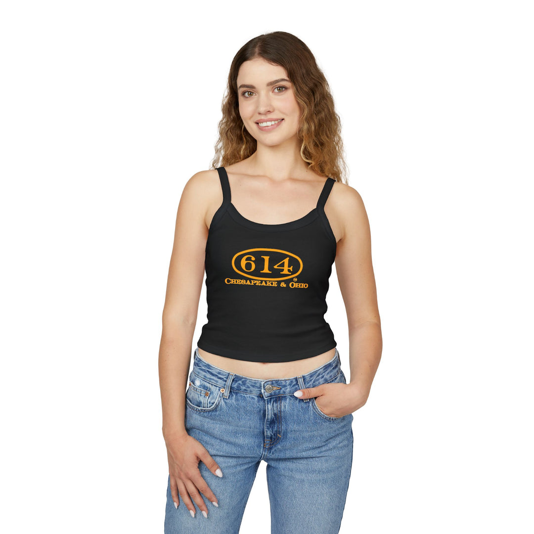 614 Number Plate Women's Spaghetti Strap Tank Top