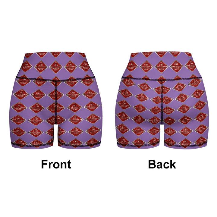 C&O 614 Builder's Plate Women's Yoga Top & Shorts Set