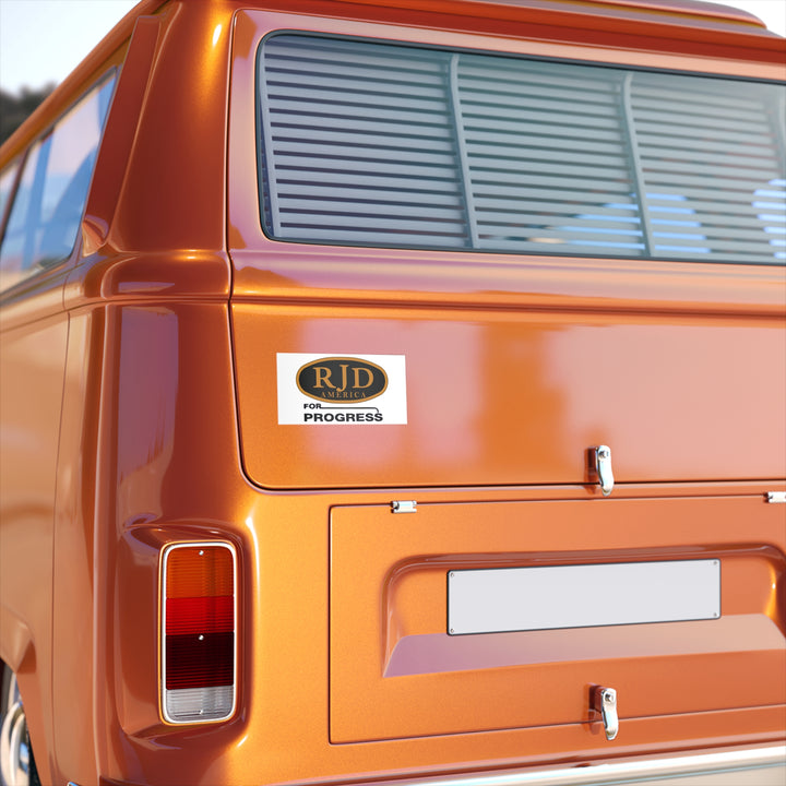 RJD For Progress Bumper Sticker - Version 2