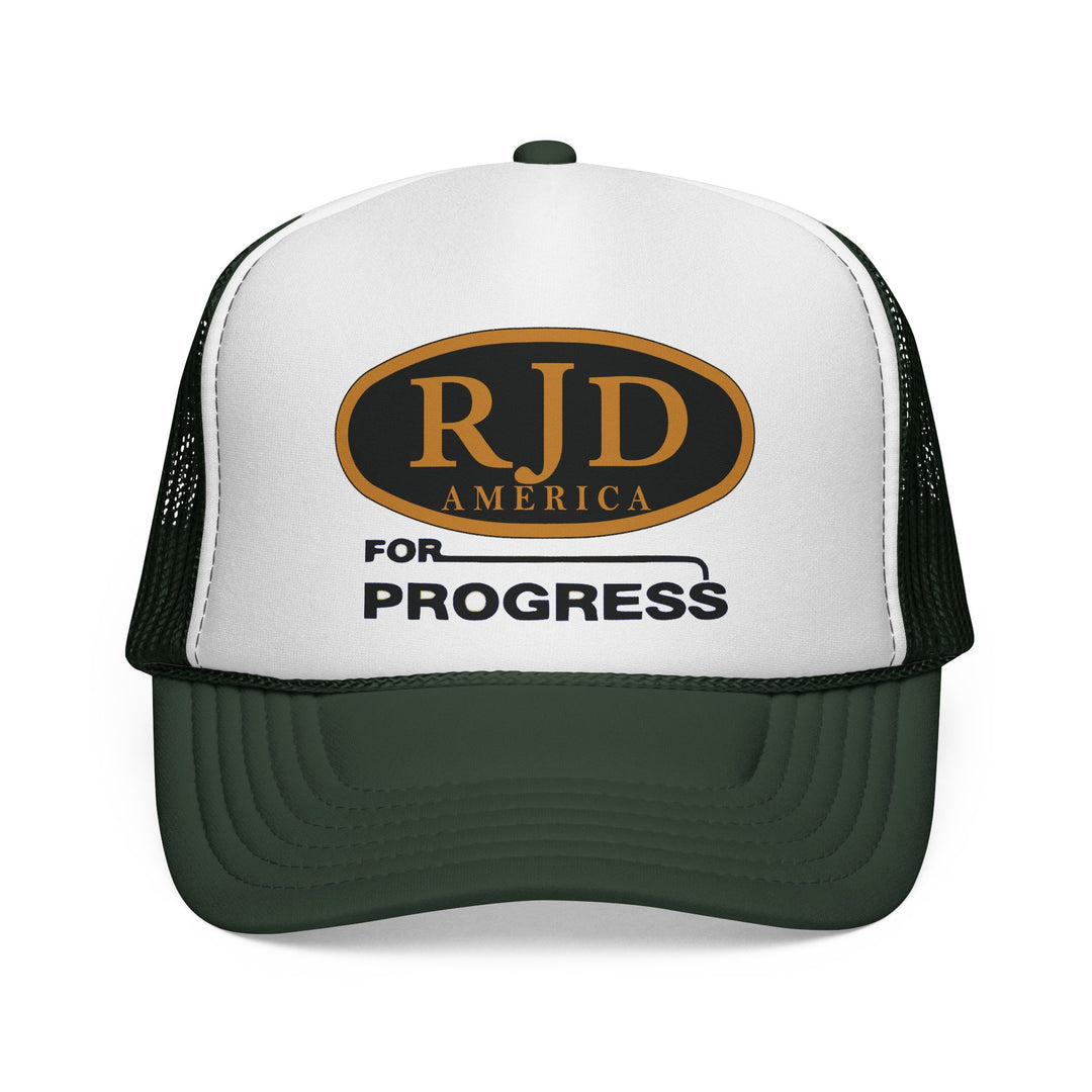 RJD America "For Progress" Trucker Cap — Mesh Snapback