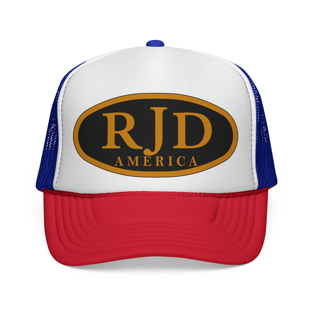 RJD America Retro Oval Logo Mesh Trucker Cap
