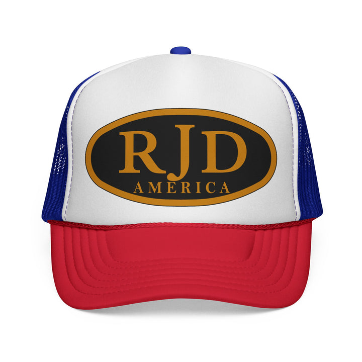 RJD America Retro Oval Logo Mesh Trucker Cap