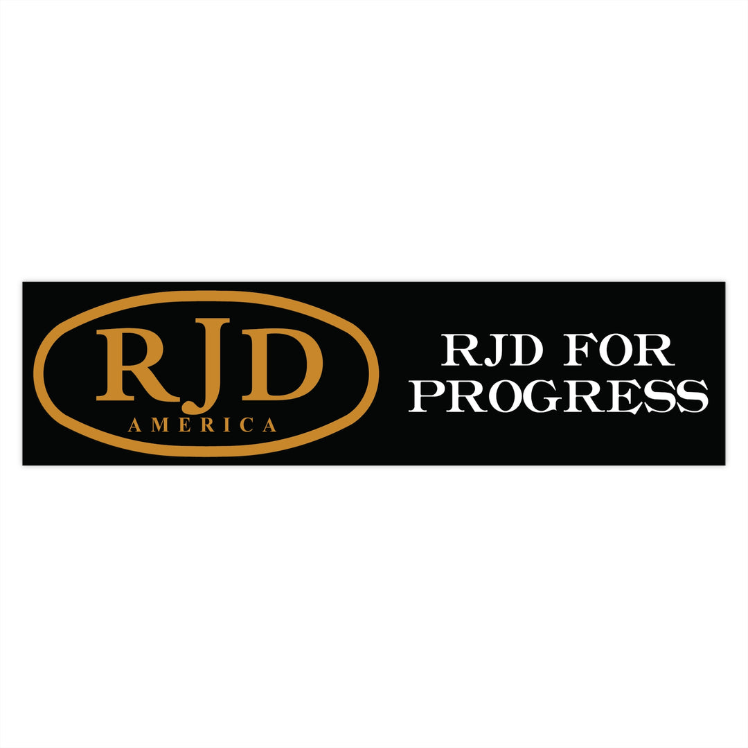 RJD For Progress Bumper Sticker