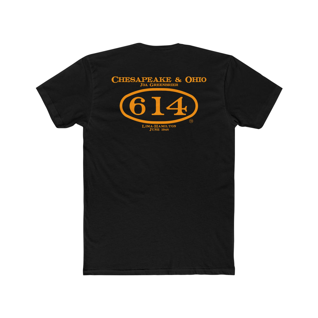 C&O 614 Vintage Railroad Unisex Cotton Crew Tee