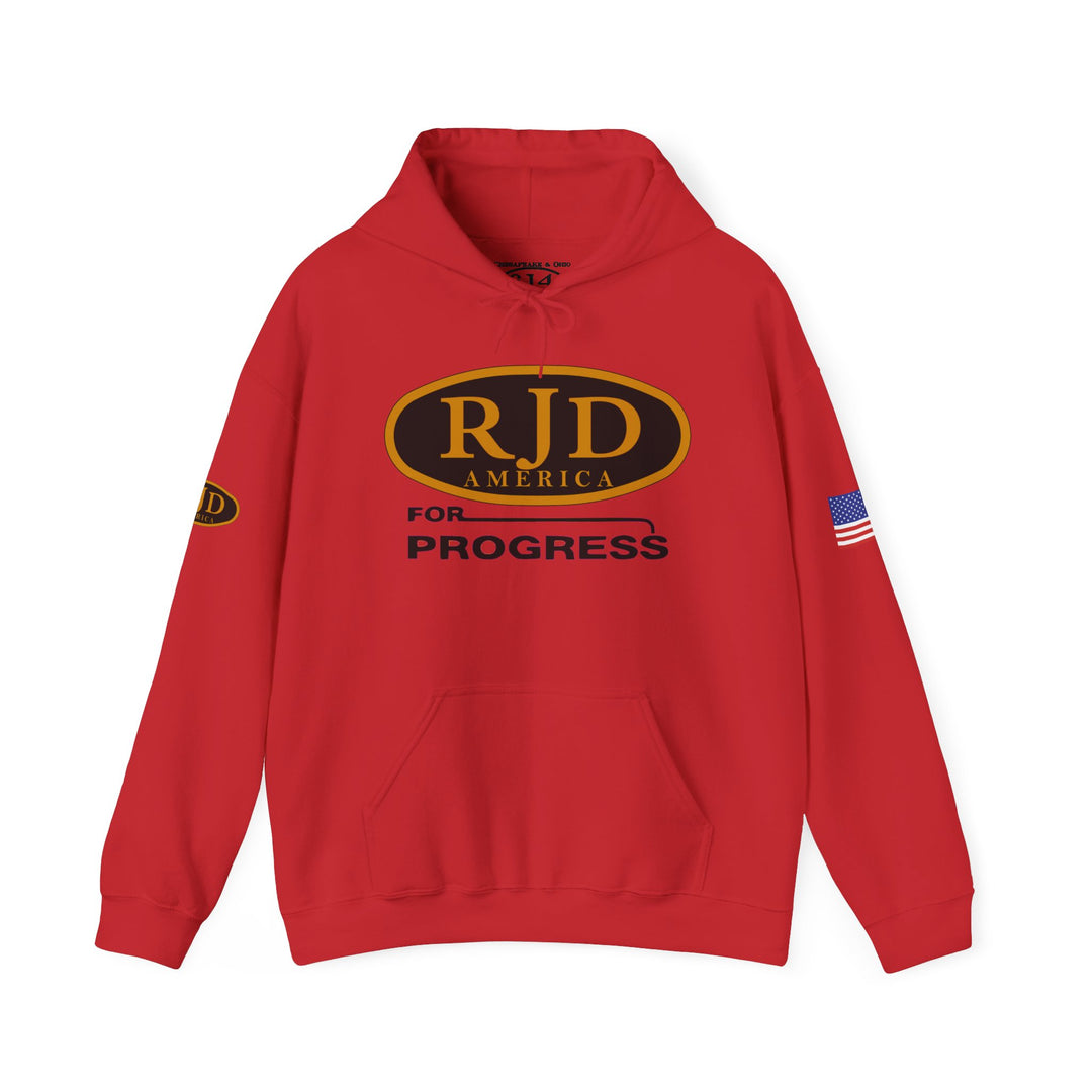 "RJD America for Progress" Hoodie — C&O 614 / RJD Logo on Back