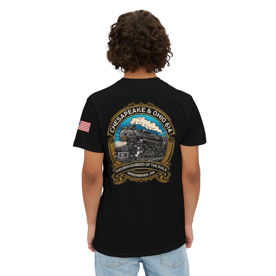 614 "Thoroughbred of the Rails" Unisex Garment-Dyed Pocket T-Shirt