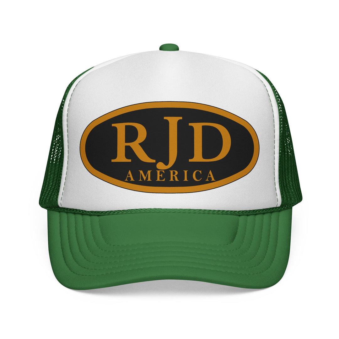 RJD America Retro Oval Logo Mesh Trucker Cap