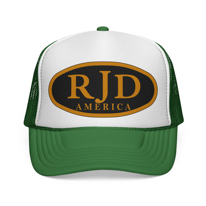 RJD America Retro Oval Logo Mesh Trucker Cap