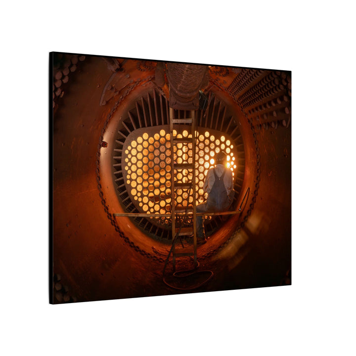 C&O 614 Firebox Canvas Wall Art