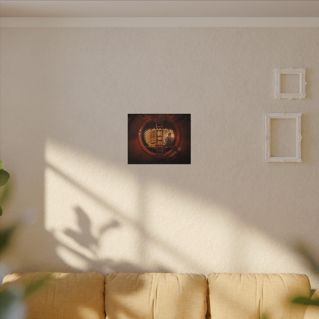 C&O 614 Firebox Canvas Wall Art