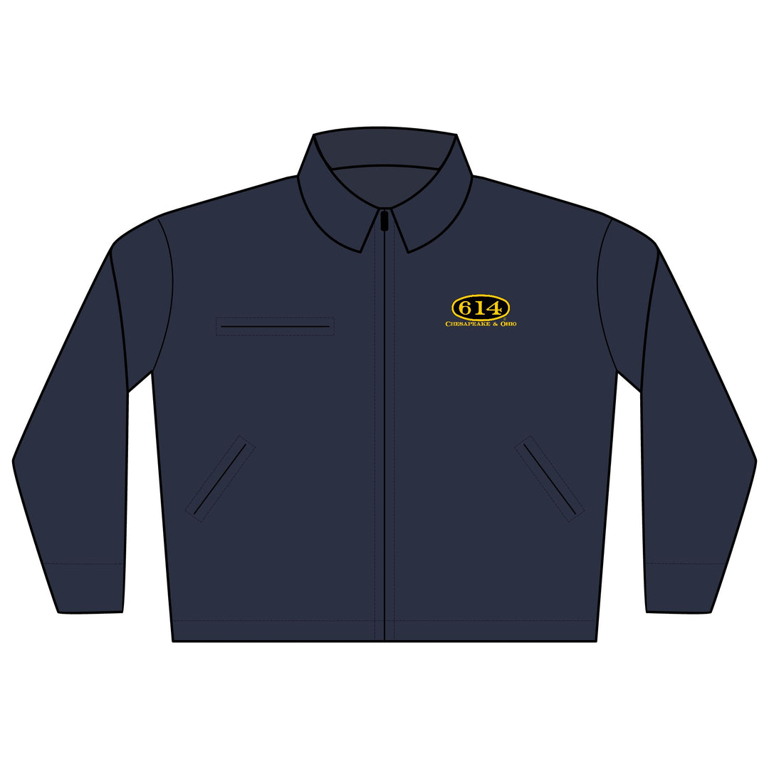 C&O 614 Embroidered Work Jacket - Durable Duck Cloth Logo Jacket for Trades & Crew