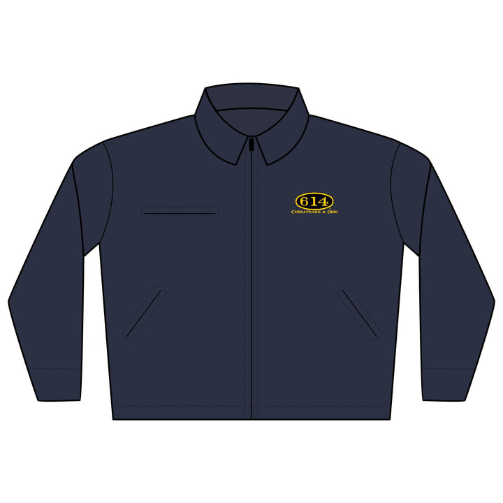 C&O 614 Embroidered Work Jacket - Durable Duck Cloth Logo Jacket for Trades & Crew