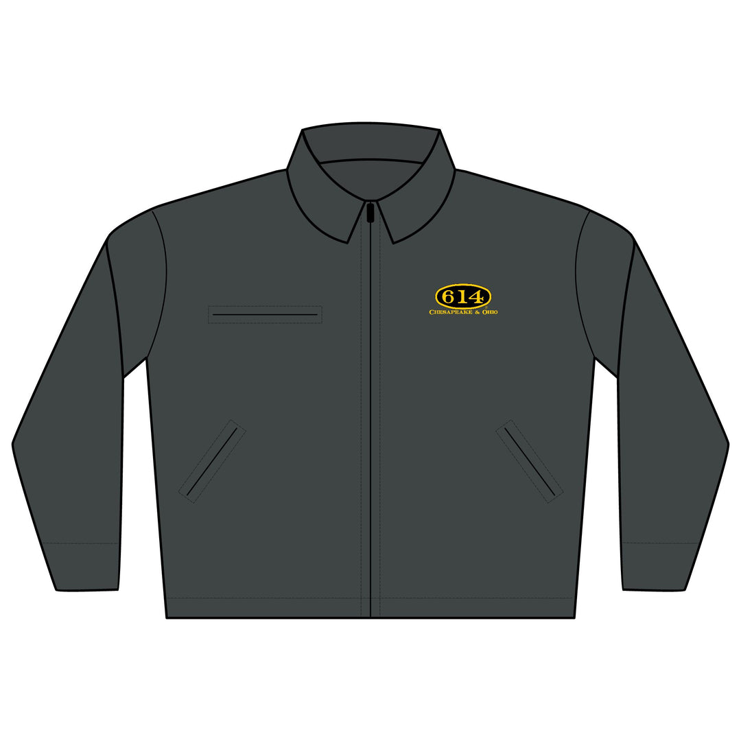 C&O 614 Embroidered Work Jacket - Durable Duck Cloth Logo Jacket for Trades & Crew