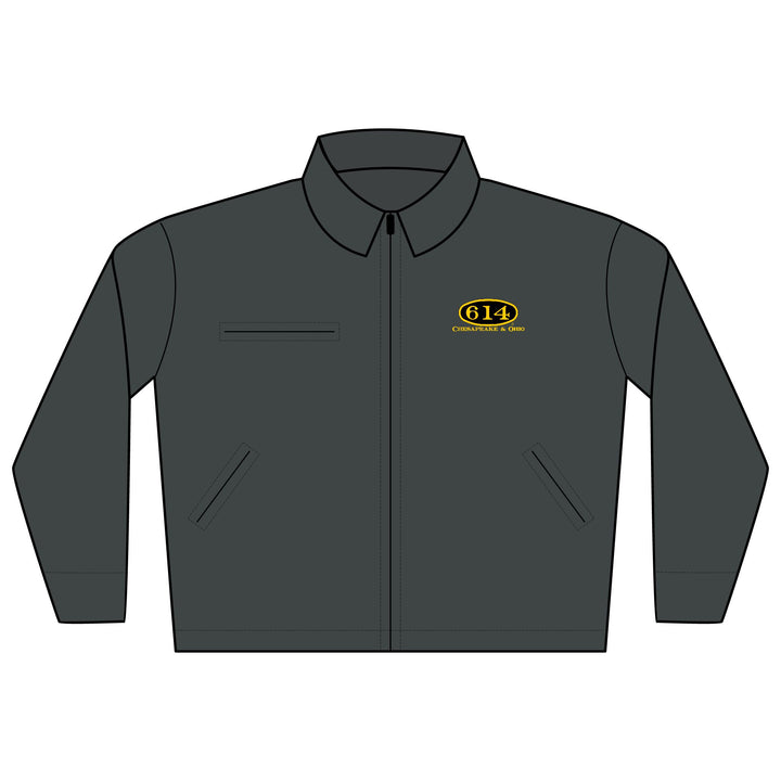 C&O 614 Embroidered Work Jacket - Durable Duck Cloth Logo Jacket for Trades & Crew