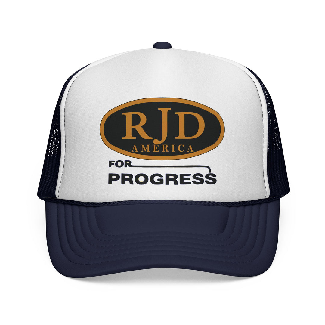 RJD America "For Progress" Trucker Cap — Mesh Snapback