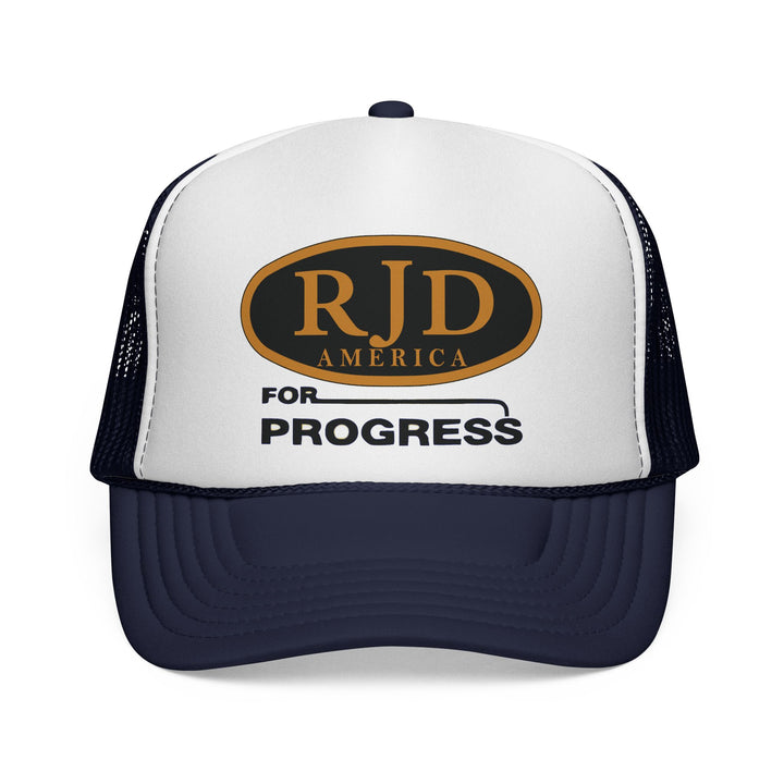RJD America "For Progress" Trucker Cap — Mesh Snapback
