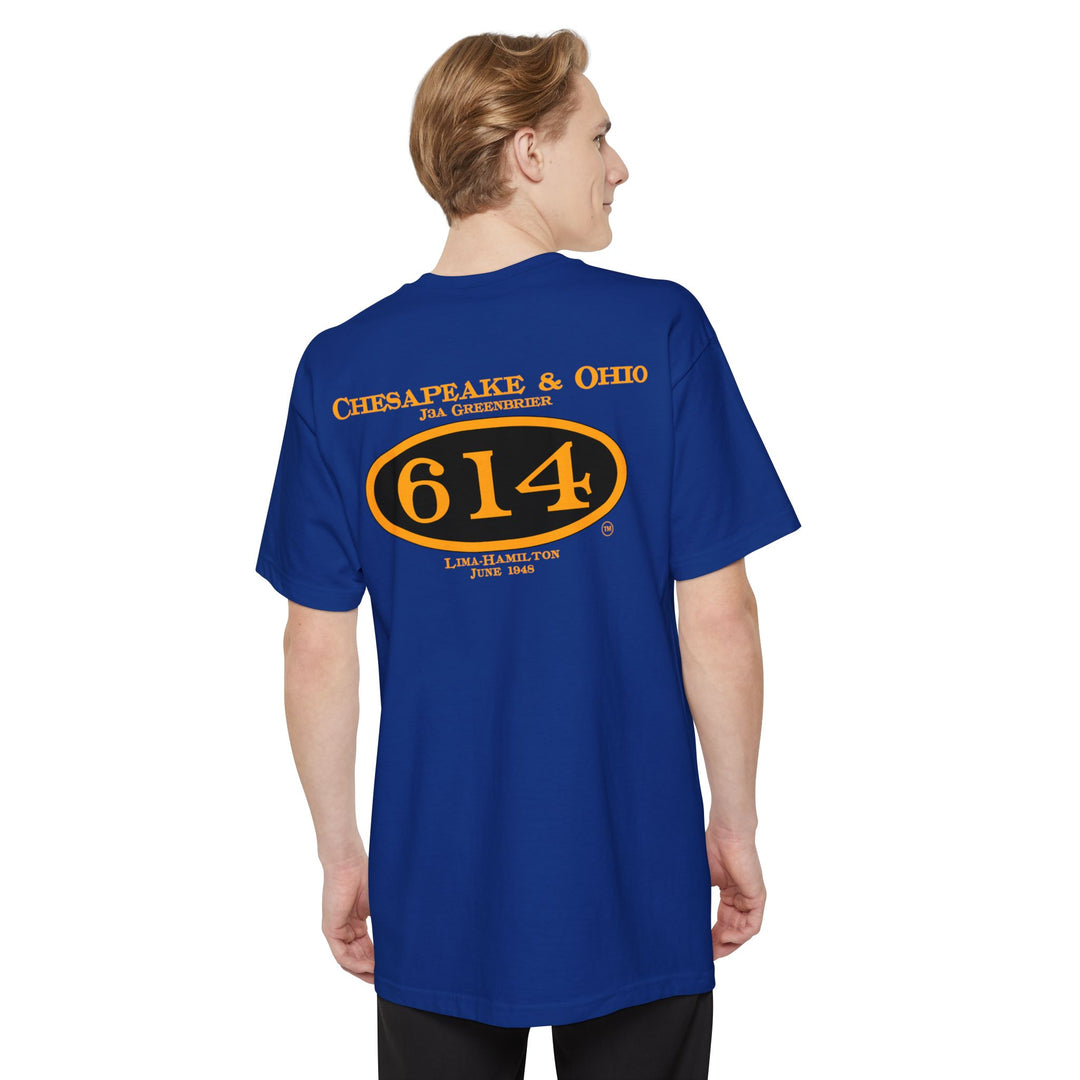 C&O 614 Big and Tall Size T-Shirt with number plate