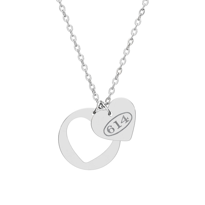 Heart Cutout Necklace — C&O 614 Engraved Heart Pendant