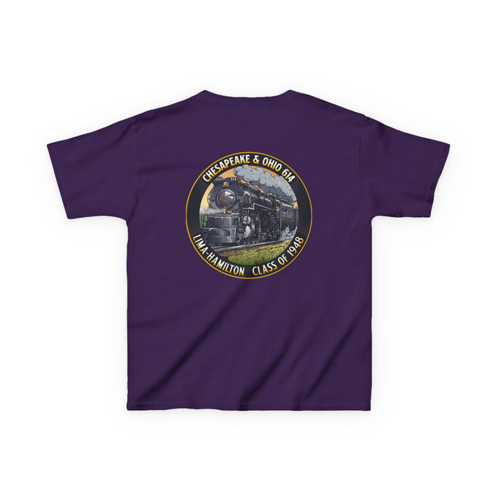 Kids Tee with C&O 614 Number Plate and Custom Artwork
