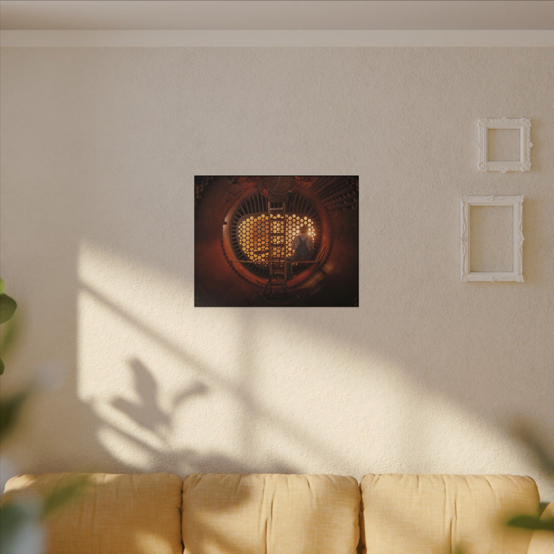 C&O 614 Firebox Canvas Wall Art