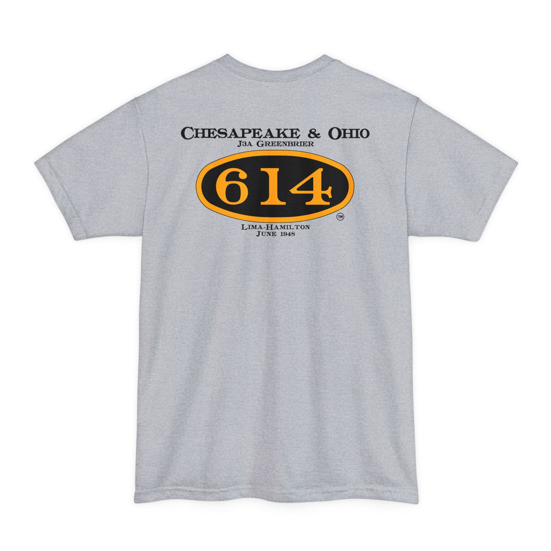 C&O 614 Big and Tall Size T-Shirt with number plate