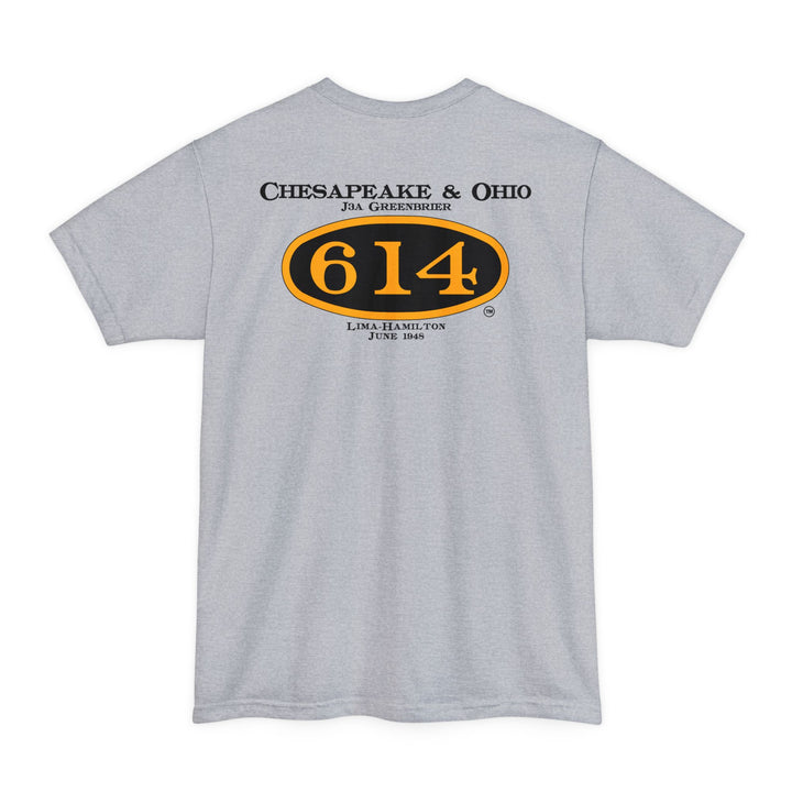 C&O 614 Big and Tall Size T-Shirt with number plate