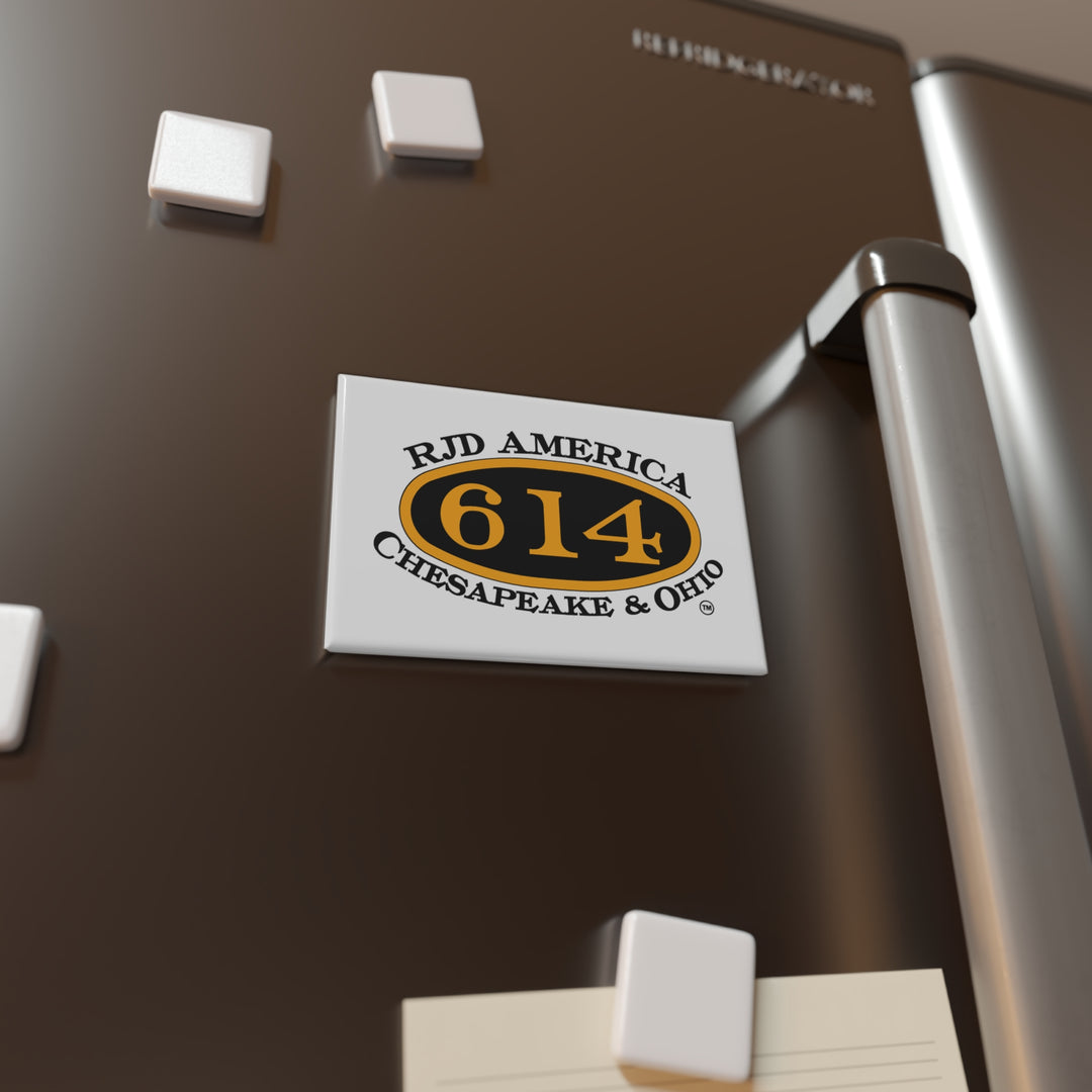 C&O 614 / RJD America Oval Rectangle MagnetChesapeake & Ohio Railroad Souvenir