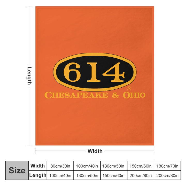 C&O 614 Flannel Blanket | 70 × 80 in