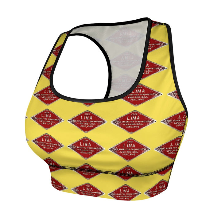 C&O 614 Builder's Plate Women's Yoga Top & Shorts Set