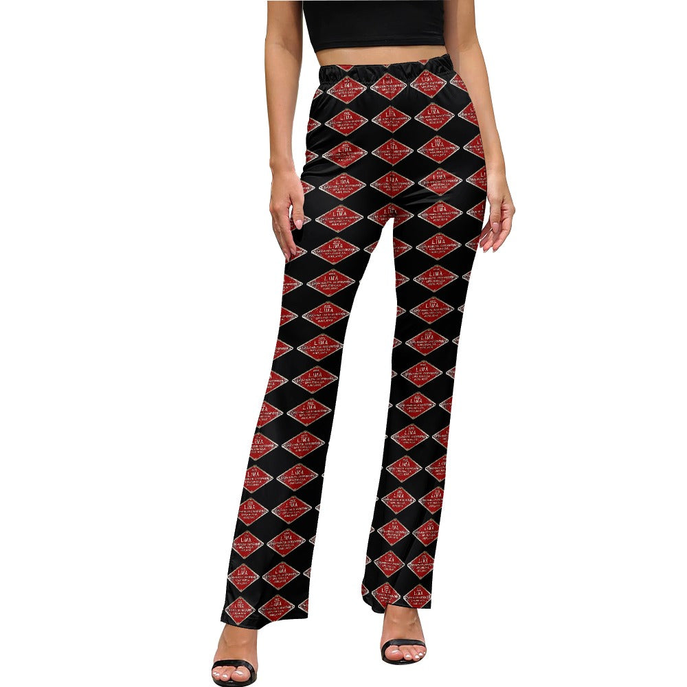 C&O 614 Builder's Plate Women's High-Waisted Flared Pants