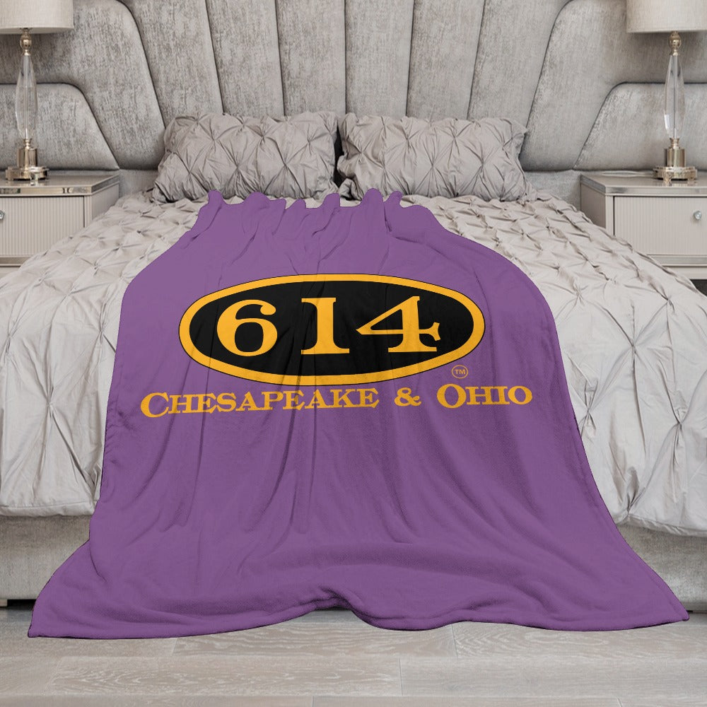 C&O 614 Flannel Blanket | 70 × 80 in