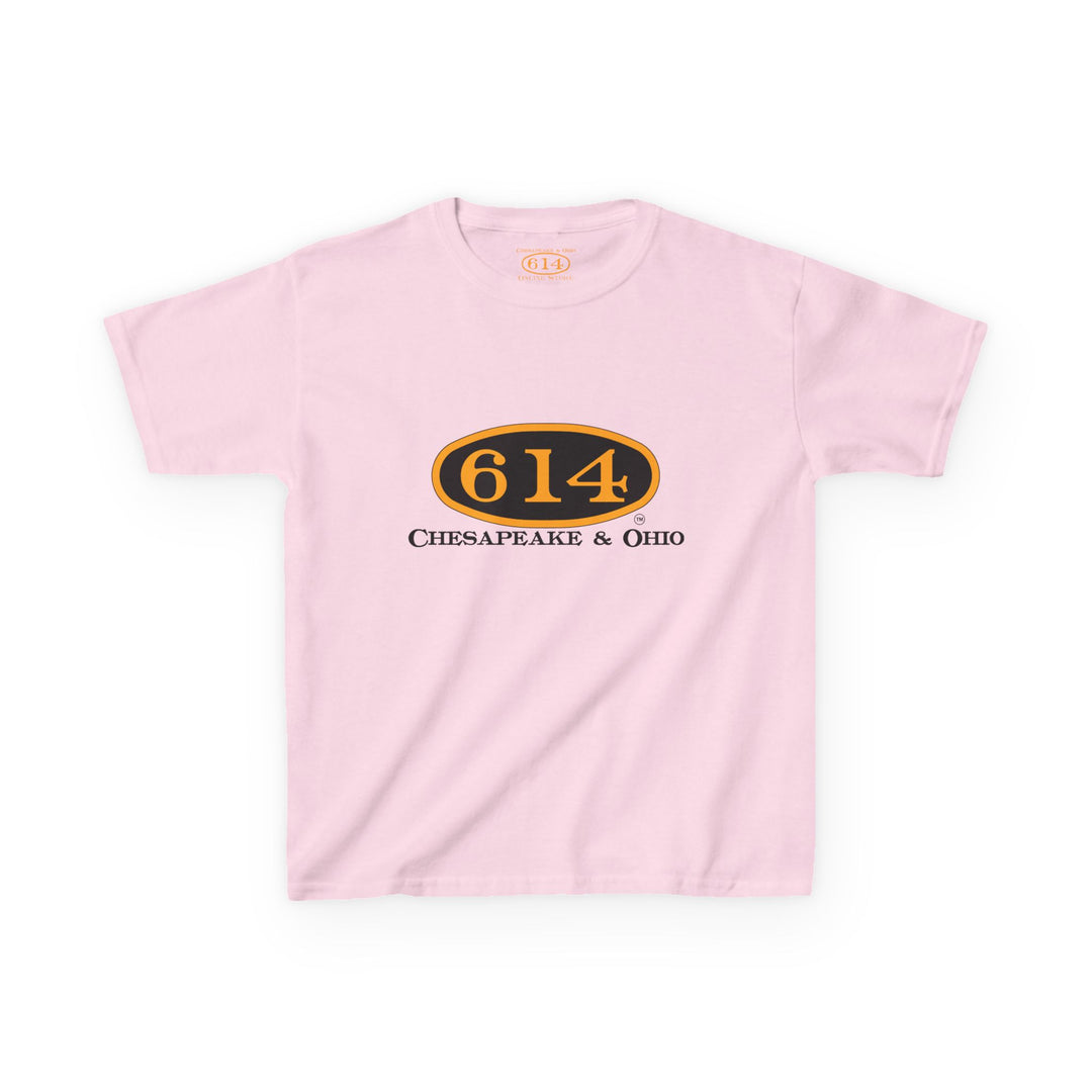 Kids Tee with C&O 614 Number Plate and Custom Artwork