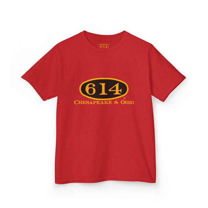 Kids Tee with C&O 614 Number Plate and Custom Artwork
