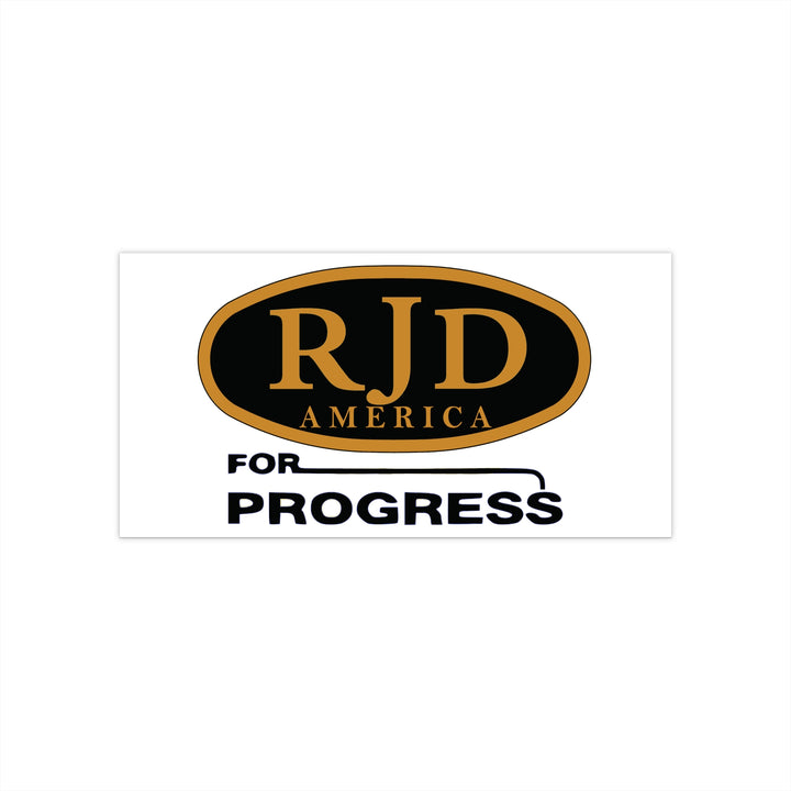 RJD For Progress Bumper Sticker - Version 2