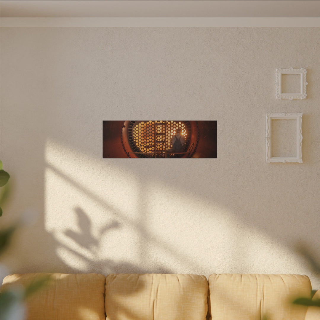 C&O 614 Firebox Canvas Wall Art