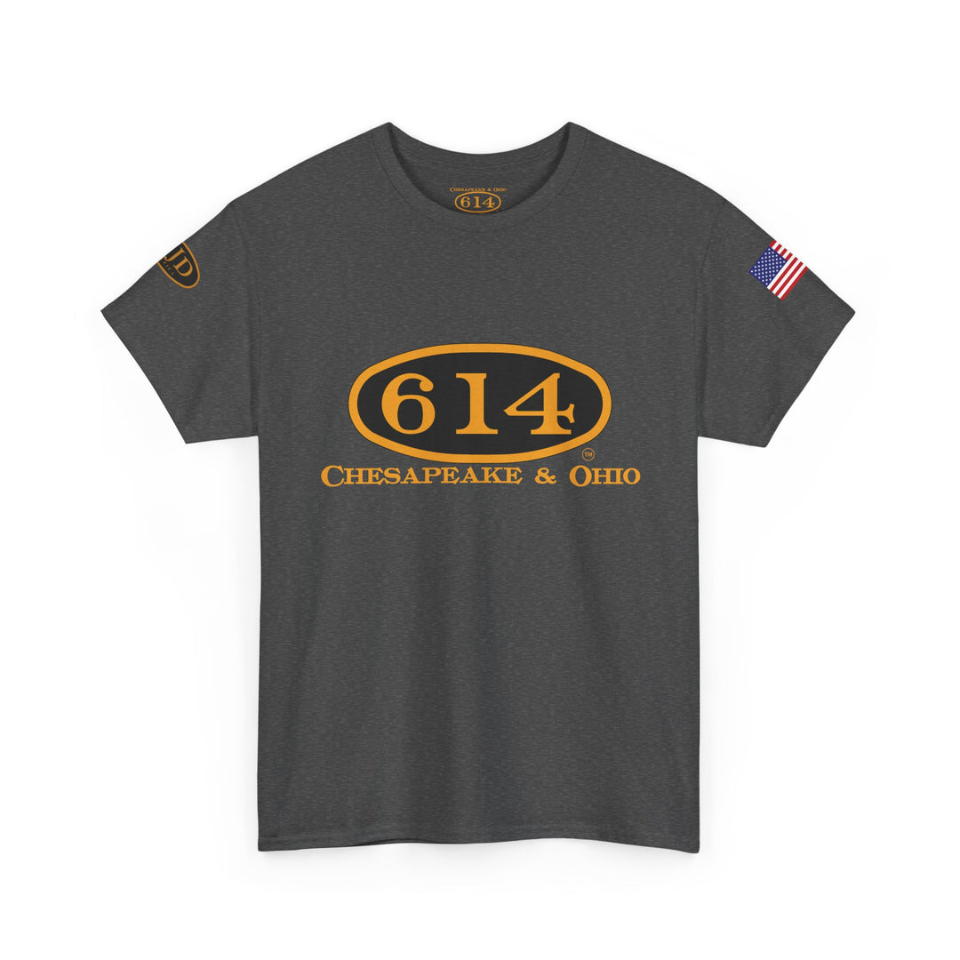 C&O 614 Steam Locomotive T‑Shirt — Thoroughbred Custom Artwork Design