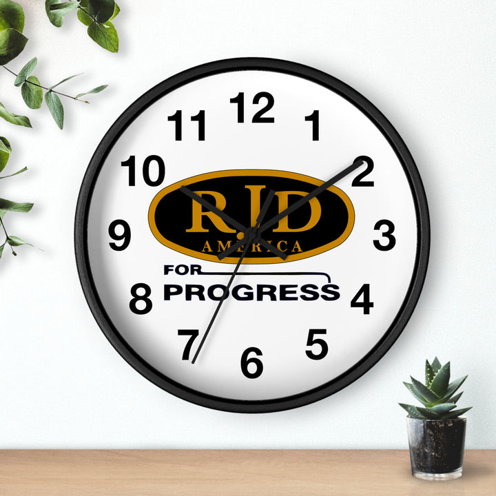 RJD America For Progress Wall Clock
