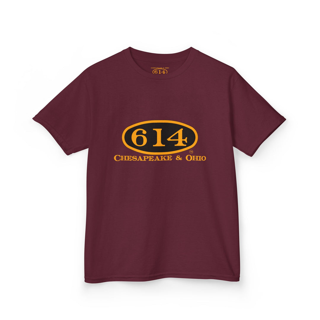Kids Tee with C&O 614 Number Plate and Custom Artwork