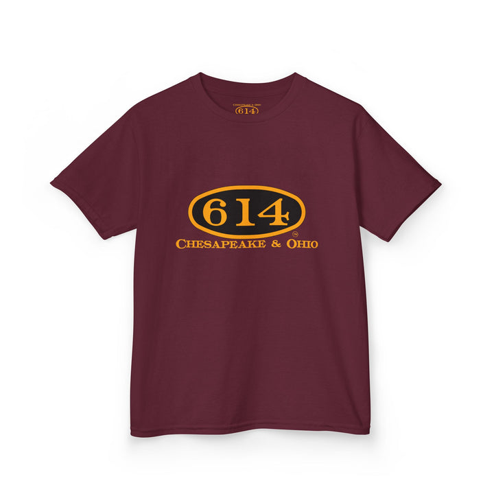 Kids Tee with C&O 614 Number Plate and Custom Artwork