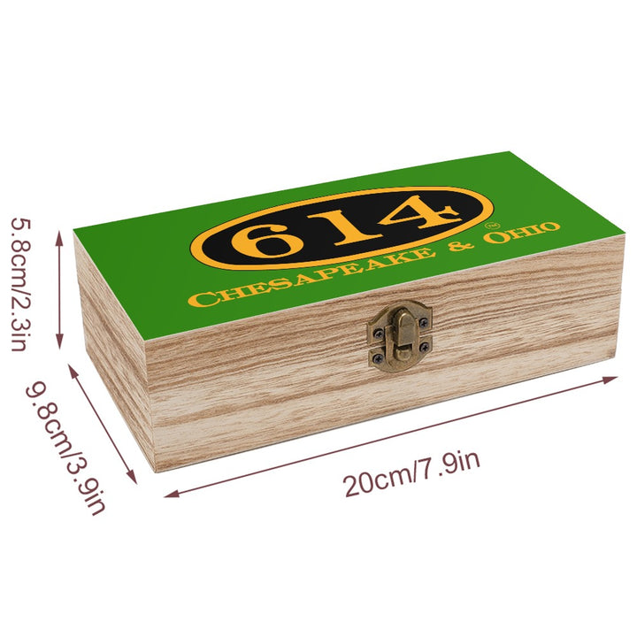 C&O 614 Wooden Keepsake Storage Box | Paulownia Wood