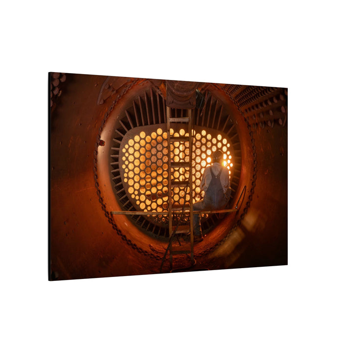 C&O 614 Firebox Canvas Wall Art