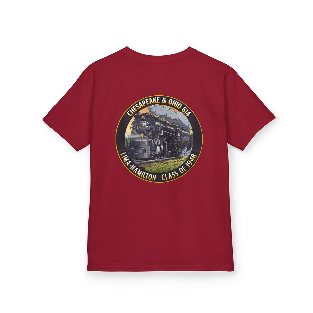 Kids Tee with C&O 614 Number Plate and Custom Artwork