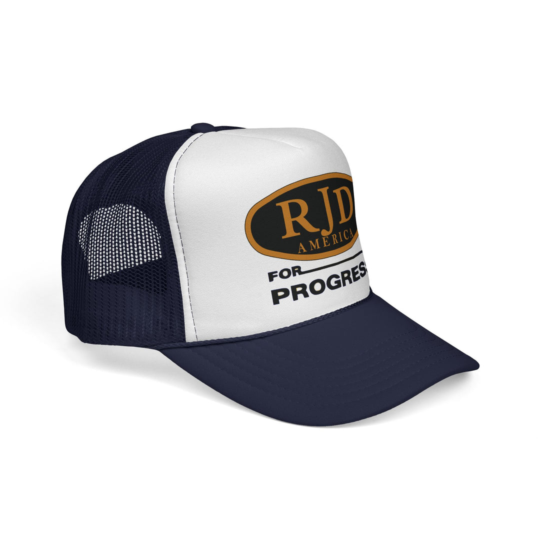 RJD America "For Progress" Trucker Cap — Mesh Snapback