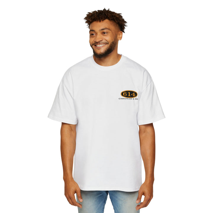 614 "Number Plate" Men's Heavy Oversized Tee